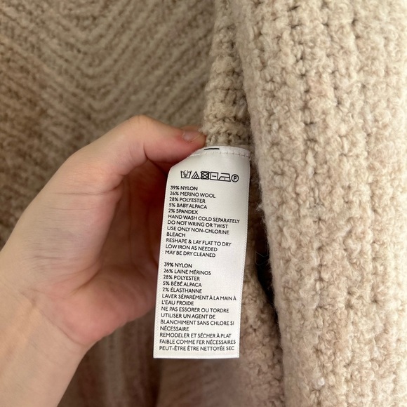 Sleeping On Snow Anthropologie Cardigan Sweater Size XXS Oversize Alpaca Wool - Picture 8 of 9